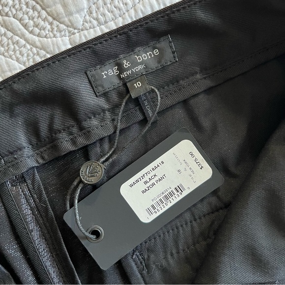 NWT - Rag & Bone - Razor Pants - Black - Picture 7 of 13